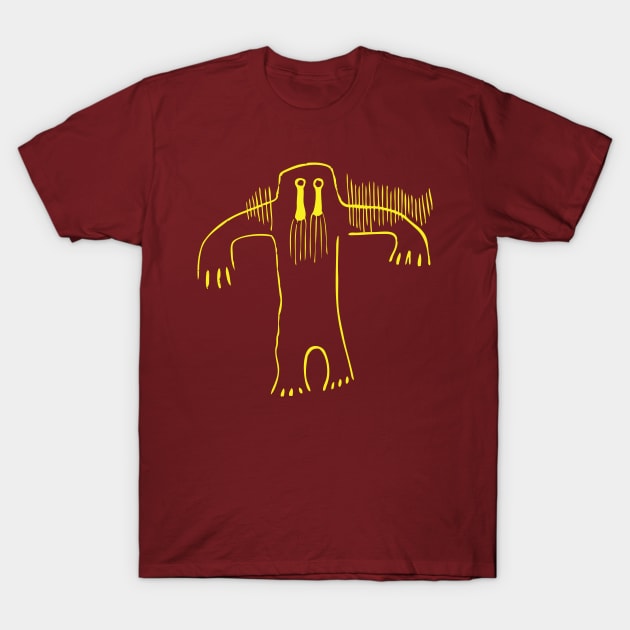 Wildman Rock Art T-Shirt by Chum Bucket Studios